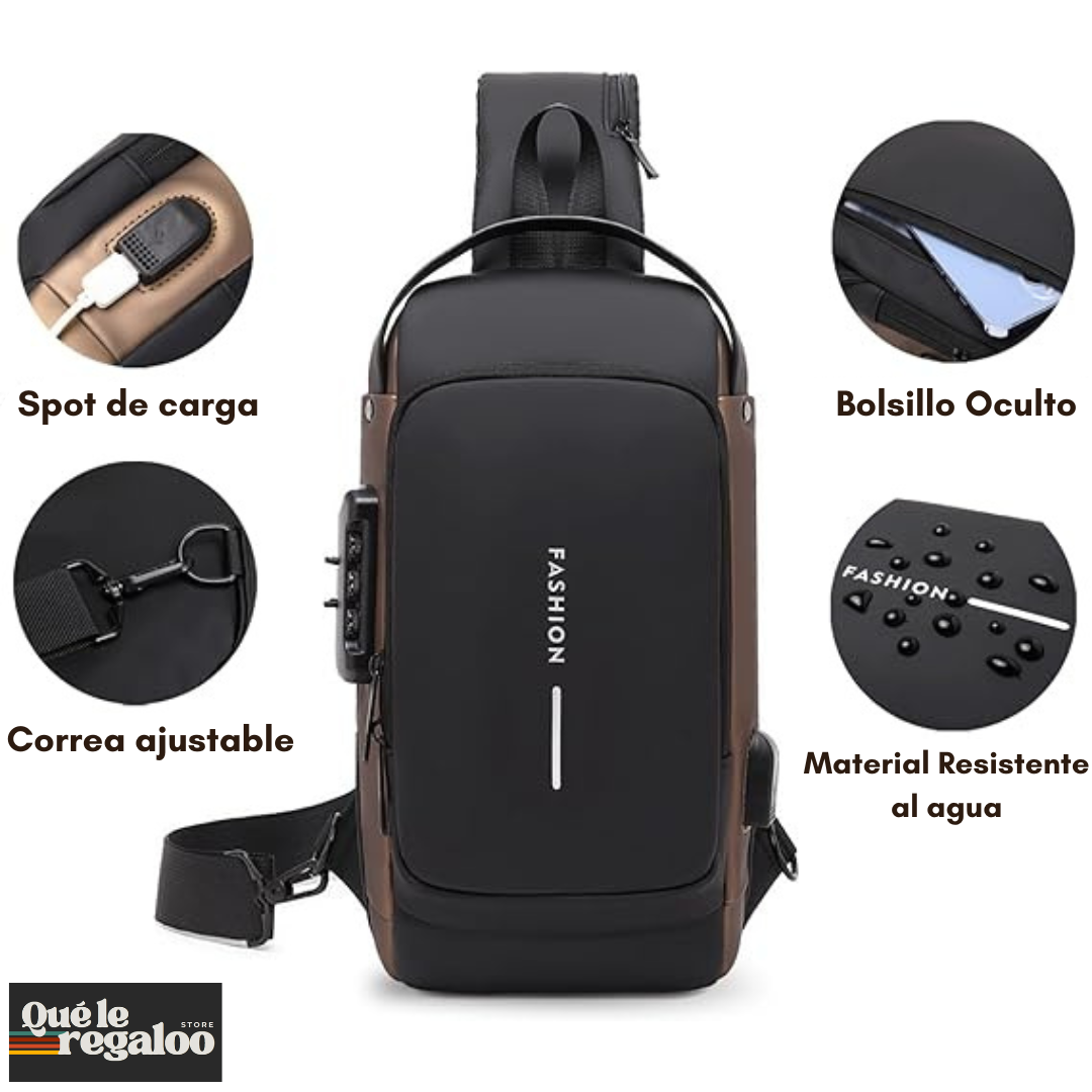 Bolso cruzado antirrobo | Bolsa de pecho para uso diario