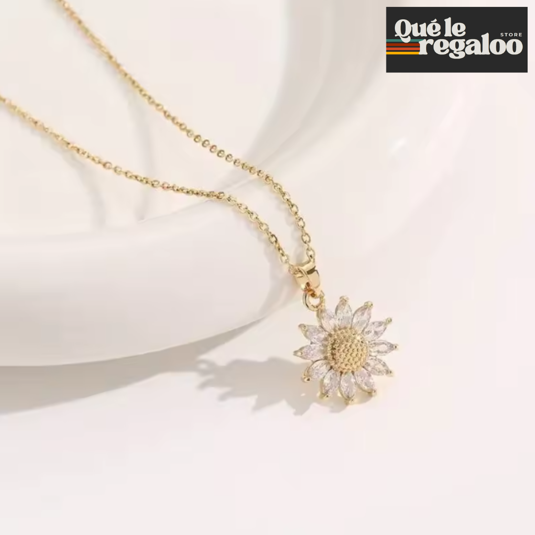 Collar Girasol con Elegante Caja