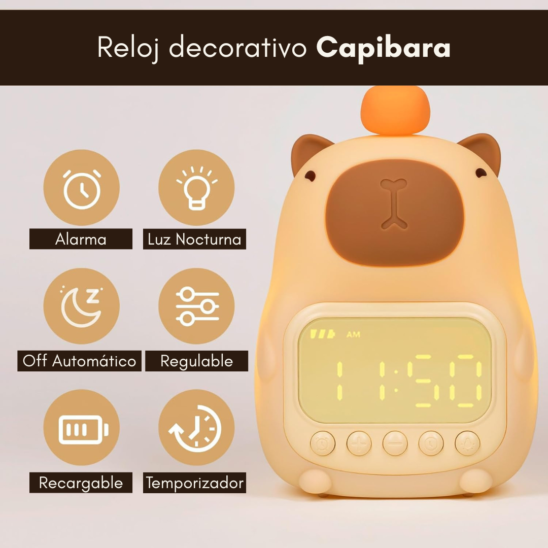 Reloj Decorativo Capibara